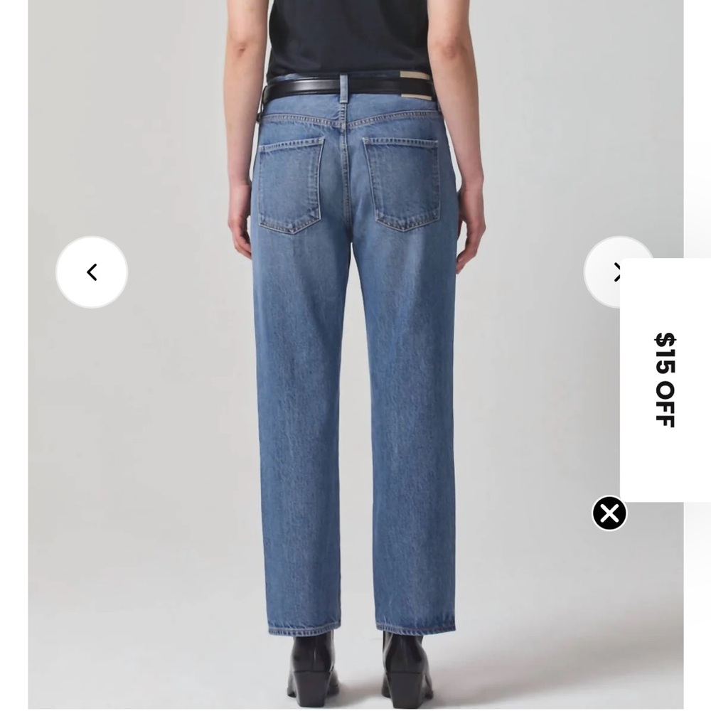 Citizens Of Humanity Emery Relaxed Straight Crop Jeans - Picture 2 of 10